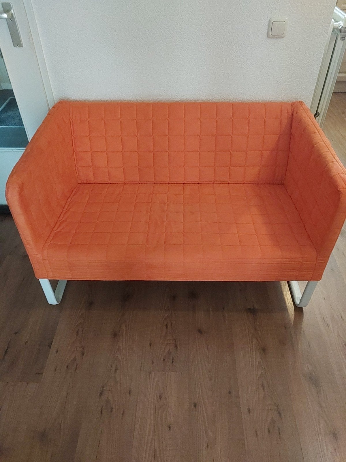 ikea tiener bank weinig gebruikt zgan 40 euro vaste prijs, Huis en Inrichting, Ophalen, Tweepersoons, 75 tot 100 cm, Zo goed als nieuw