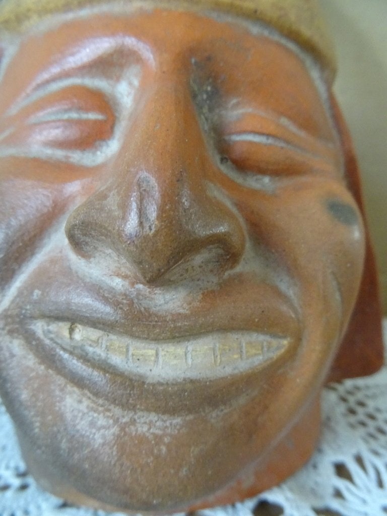 Curiosa vintage inheems aardewerk beeld Peru 25cm fles Peru, Ophalen of Verzenden