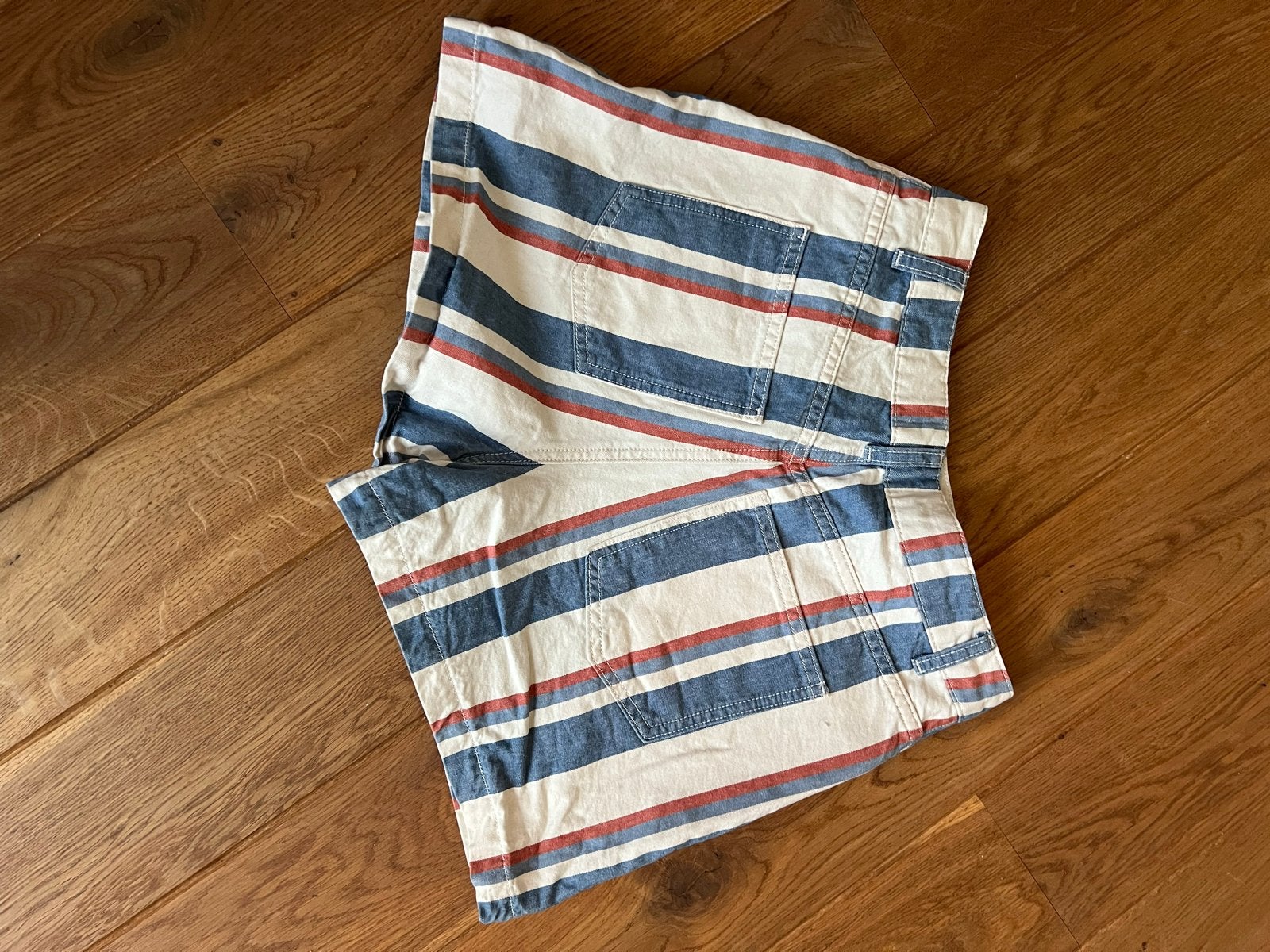 Sezane Short Le City - Gestreepte Korte Broek Maat 36, Kort, Blauw, Ophalen of Verzenden, Zo goed als nieuw