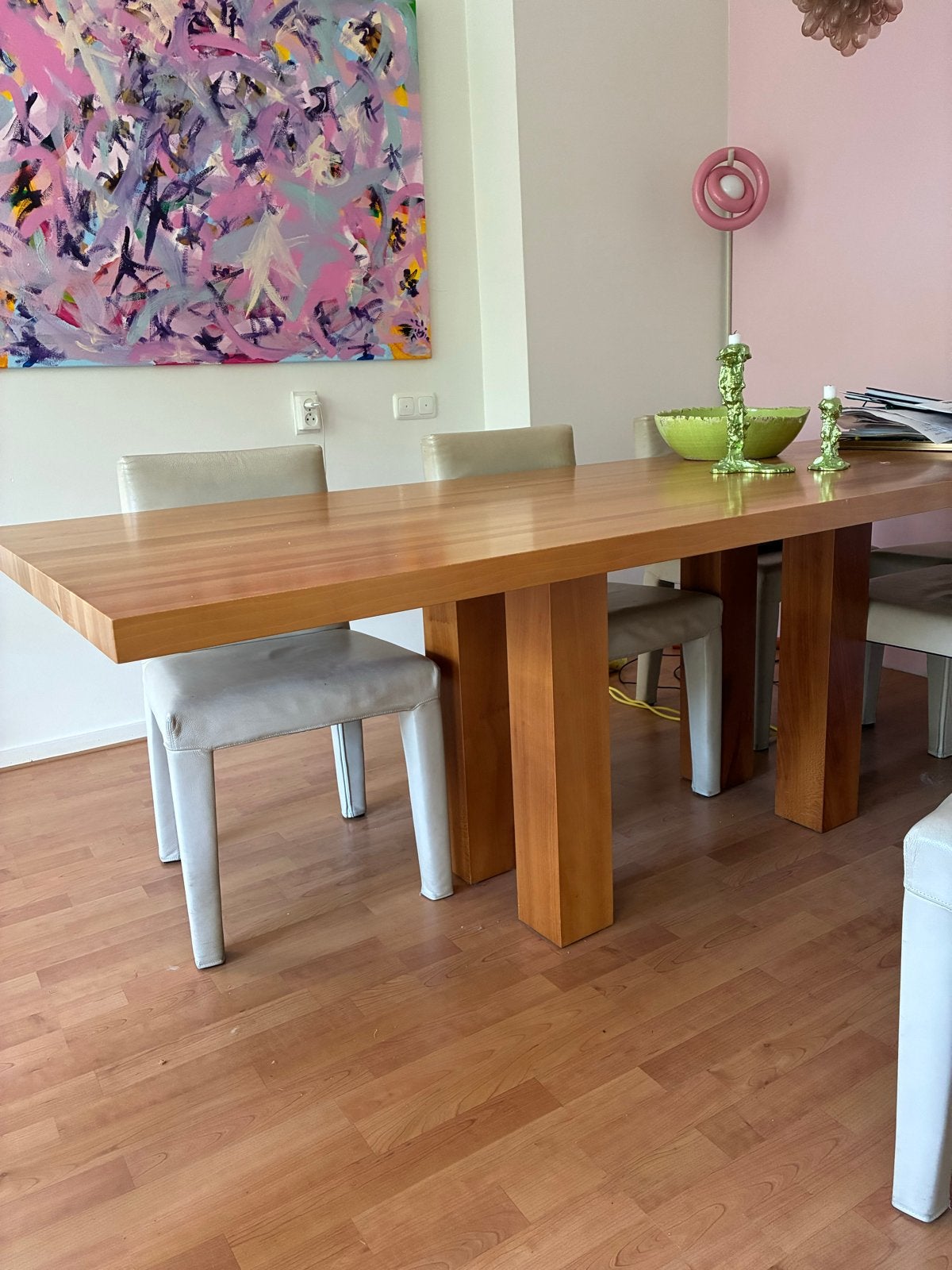 Zoom by Mobimex Massief houten eettafel (zonder stoelen), Ophalen, Gebruikt, 200 cm of meer, 50 tot 100 cm