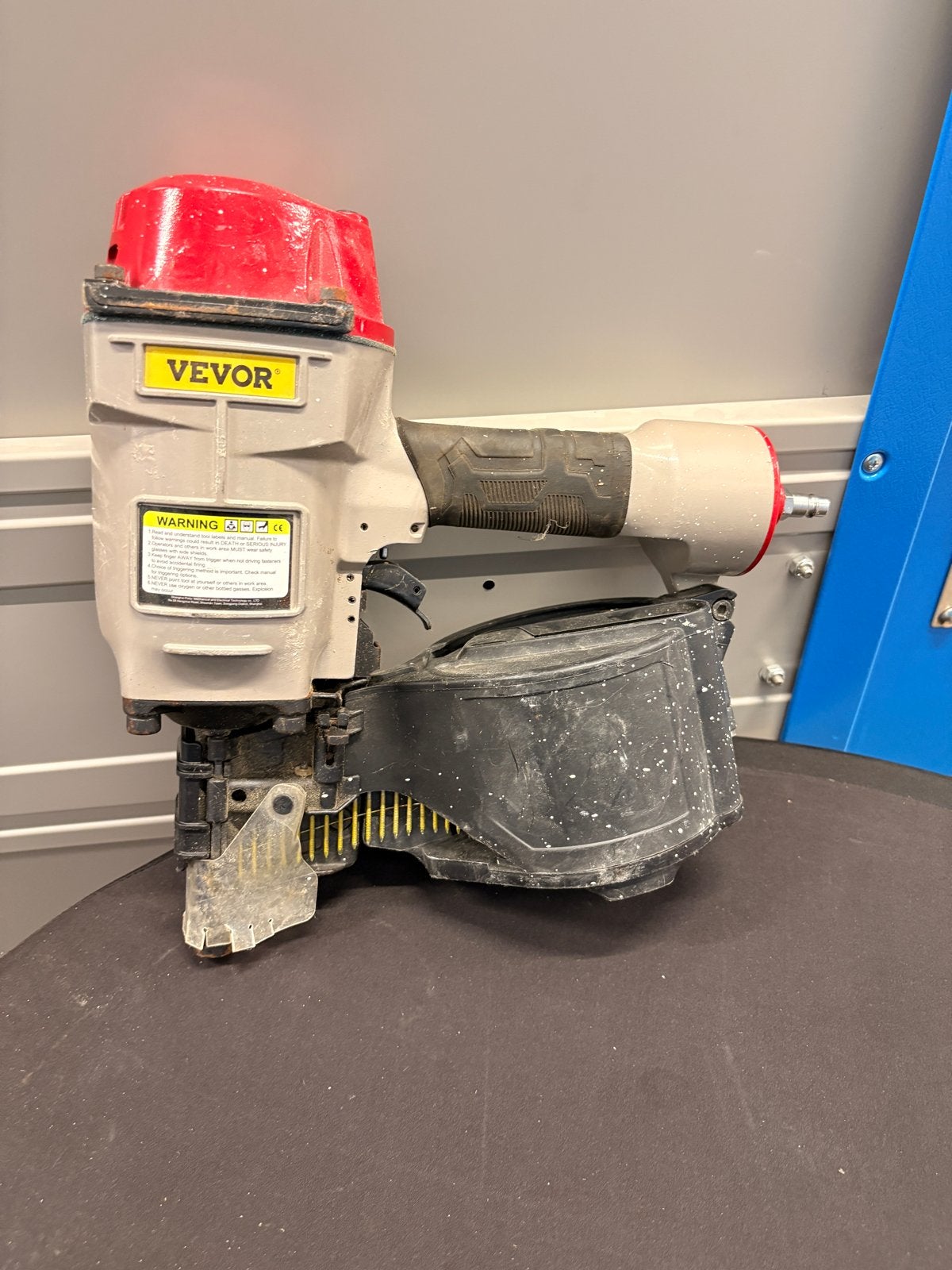 Vevor pneumatische trommel spijkerpistool met spijkers, Ophalen, Gebruikt, Tacker/nietmachine, Overige merken
