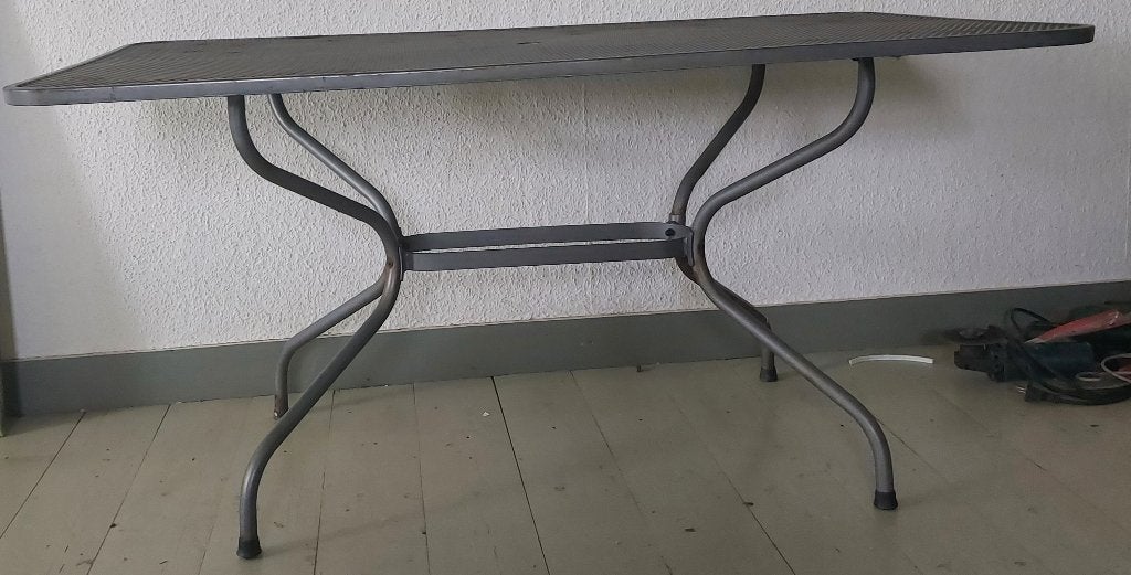 Metalen tafel, Ophalen, Gebruikt, 100 tot 150 cm, 50 tot 100 cm