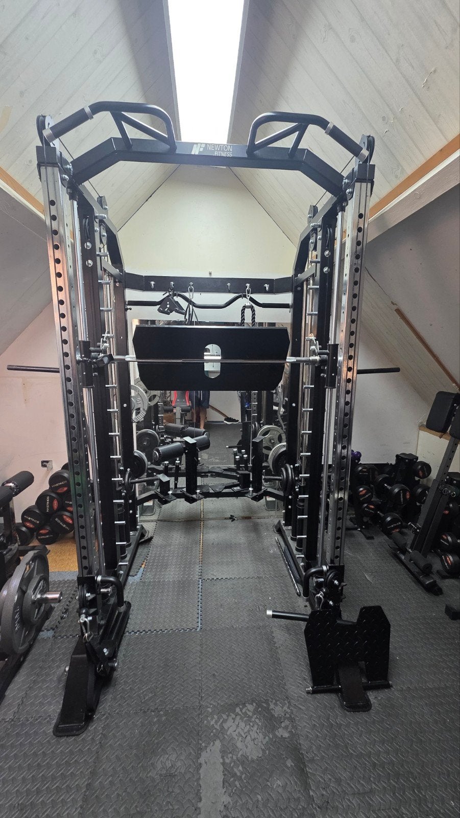 Newton Fitness Commercial Smith Power Rack CSR-900, Sport en Fitness, Fitnessapparatuur, Benen, Krachtstation, Ophalen of Verzenden