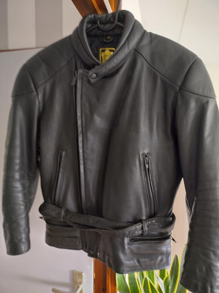 Leder motorjack, Motoren, Kleding | Motorkleding, Ophalen, Tweedehands, Heren, Overige typen