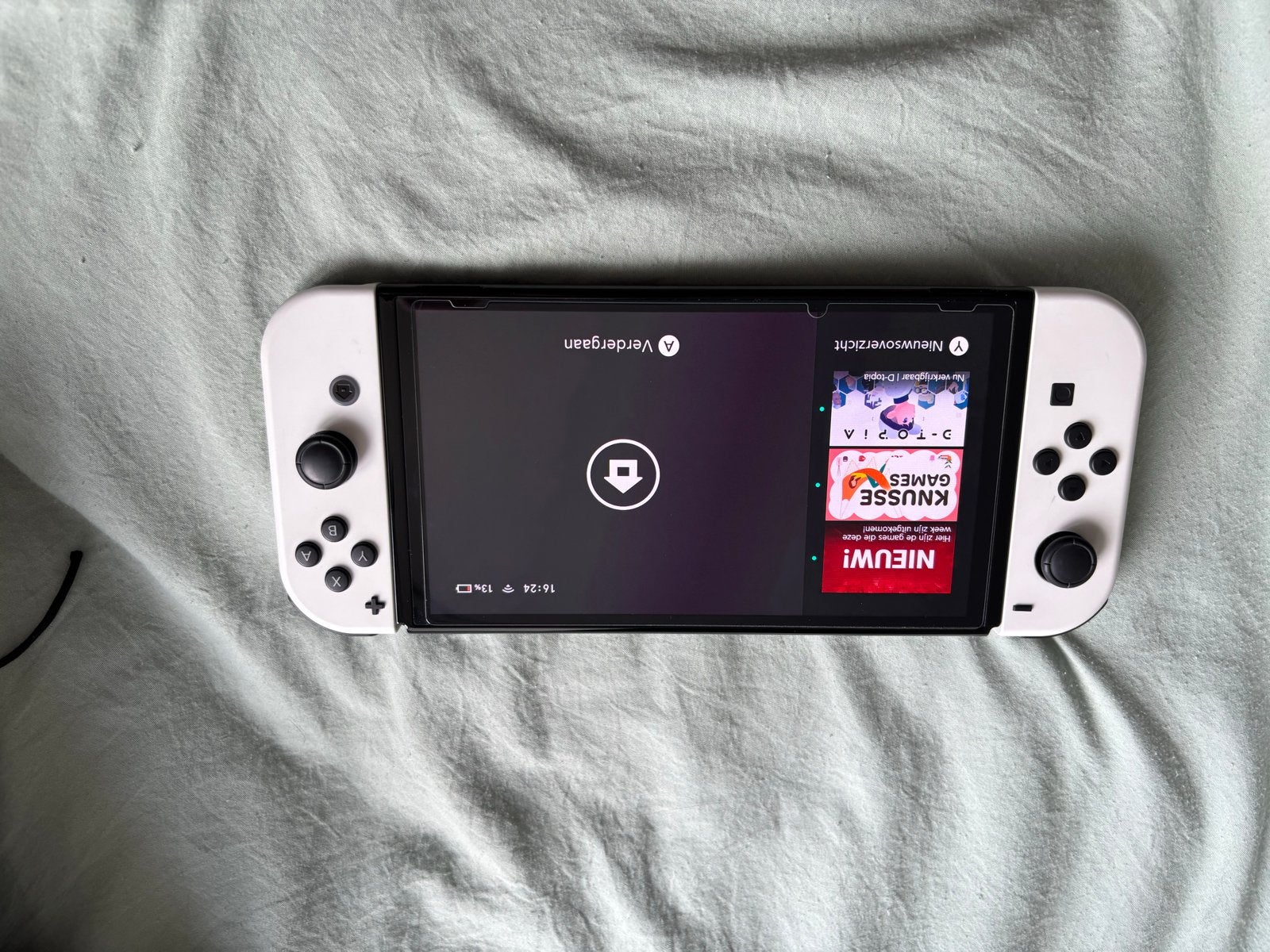 Nintendo Switch OLED Wit met Zelda Breath of the Wild, Switch OLED, Met games, Verzenden, Met 2 controllers