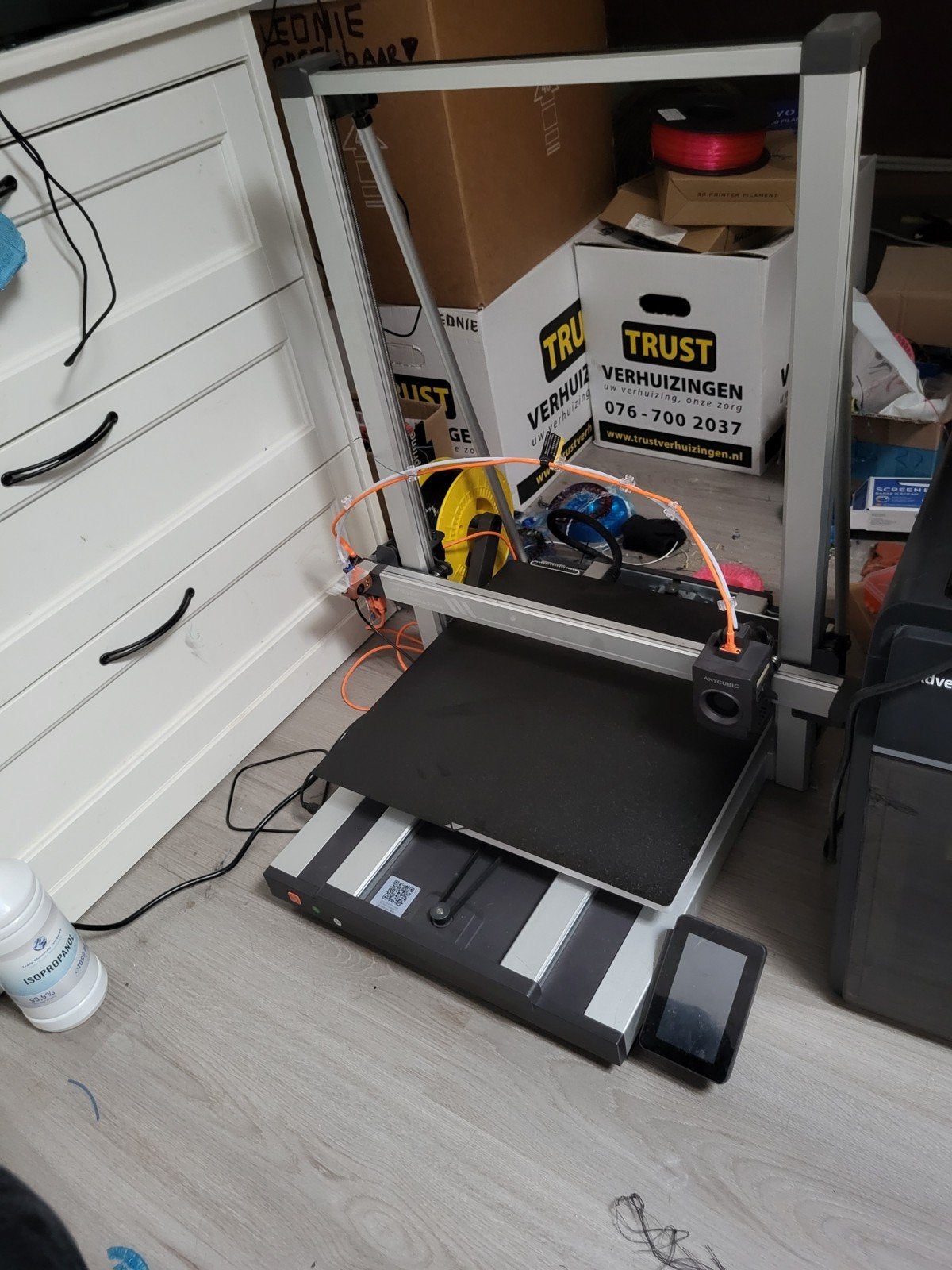 Anycubic Kobra 3 Max 3D-printer met extra hotends, Computers en Software, Ophalen, Zo goed als nieuw, Filament, Anycubic