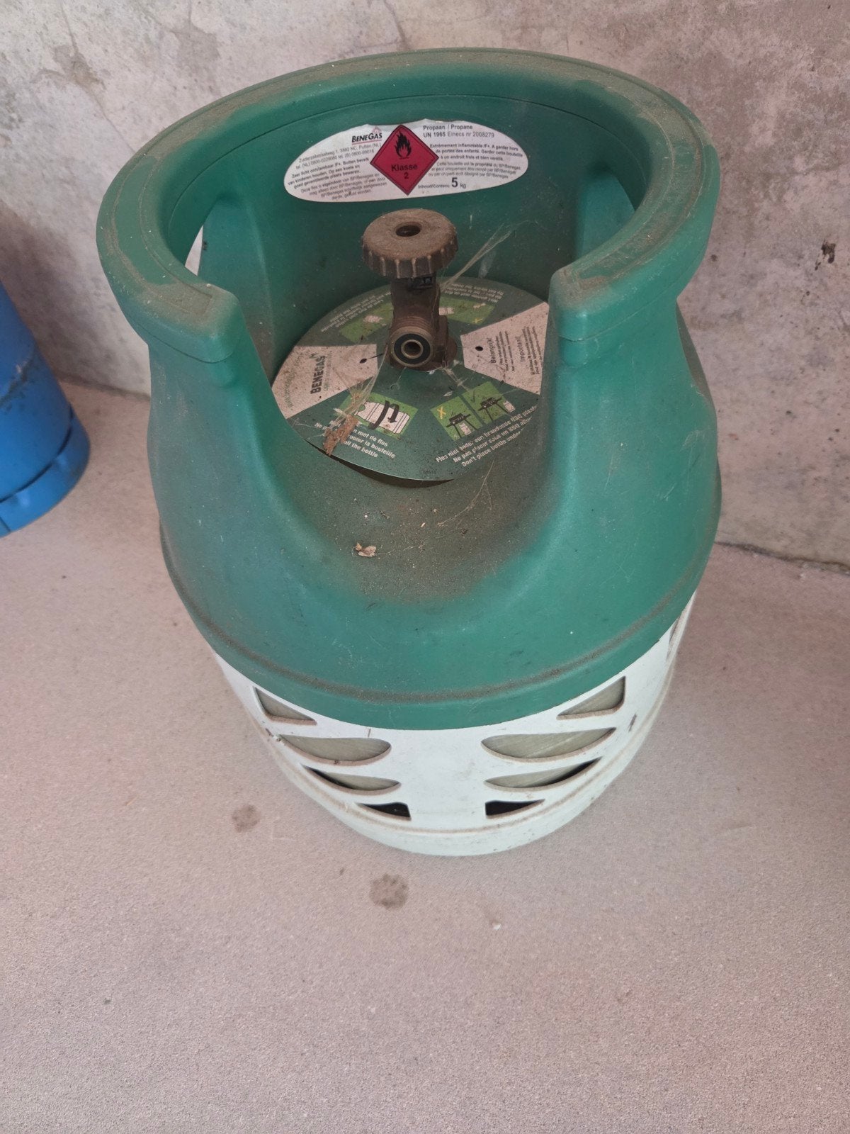 Benegas gasfles 5 kg (10%vol), Ophalen, Gebruikt, Benegas