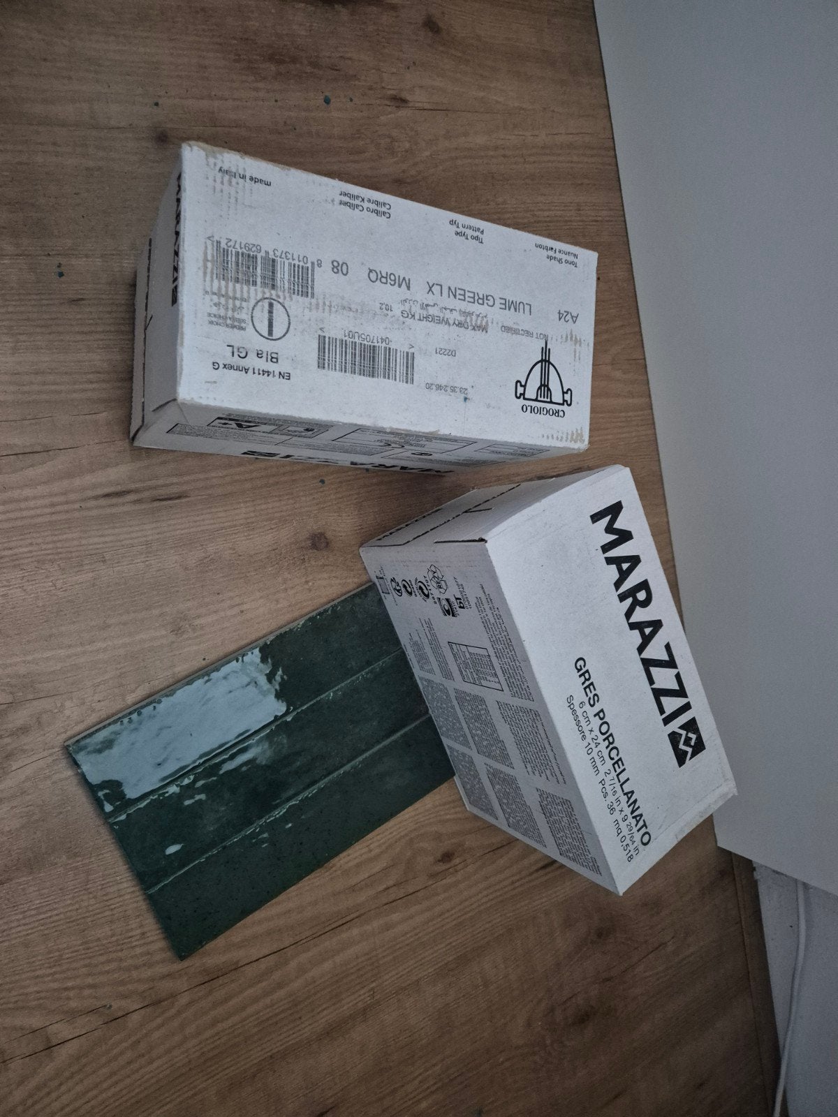 Marazzi Lume Green LX M6R0 tegels - Nieuw in doos, Ophalen, Nieuw, Minder dan 20 cm, 20 tot 40 cm