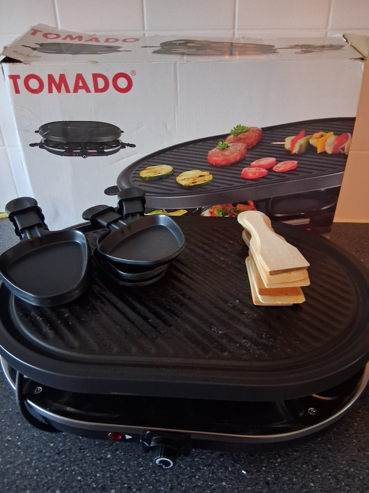 8persoons gourmetstel, Witgoed en Apparatuur, Gourmetstellen, Ophalen, Gebruikt, 4 t/m 7 personen