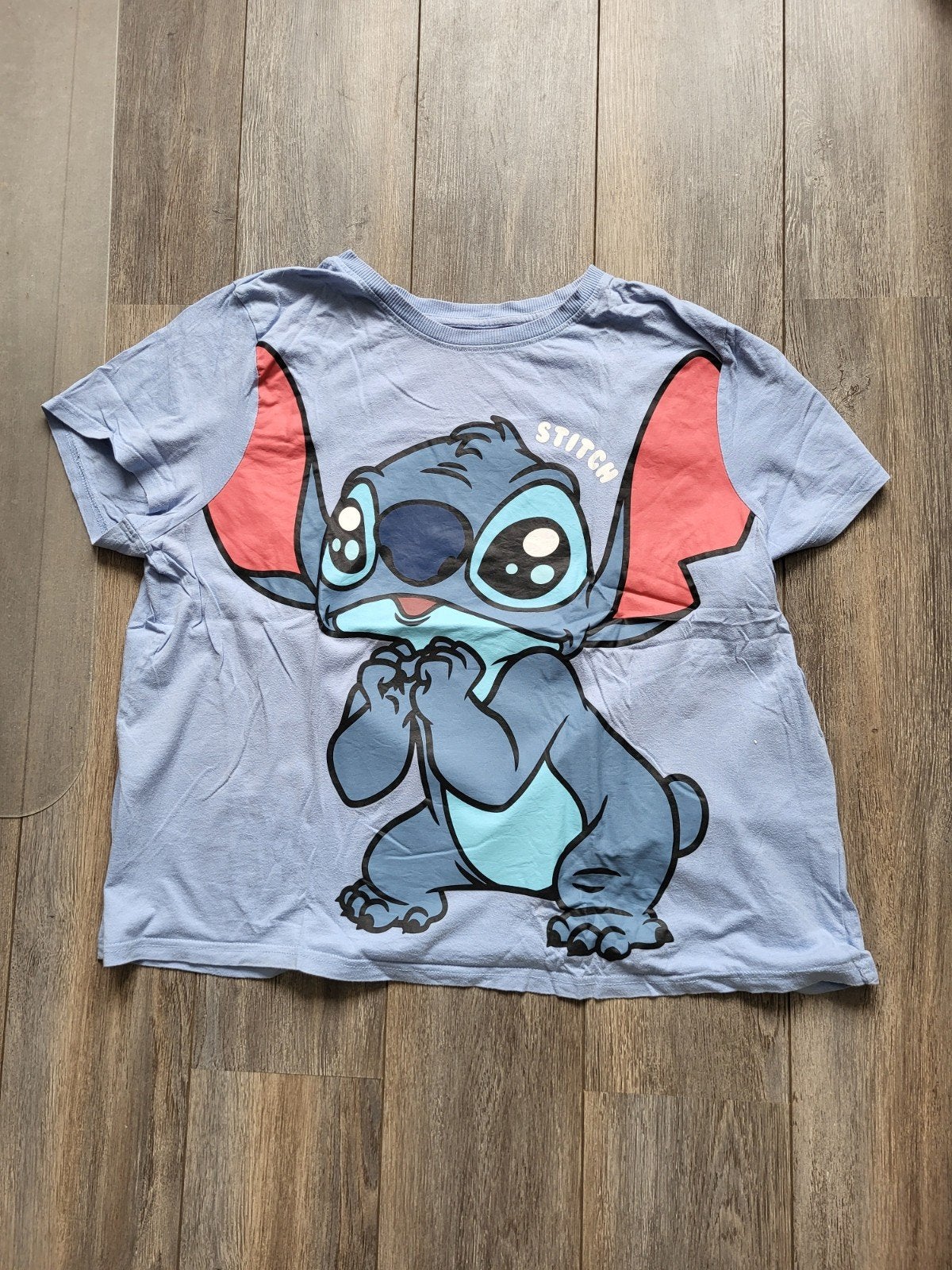 Stitch T-shirt XL - Disney Lilo & Stitch, Kleding | Dames, Disney, Blauw, Maat 46/48 (XL) of groter, Ophalen of Verzenden