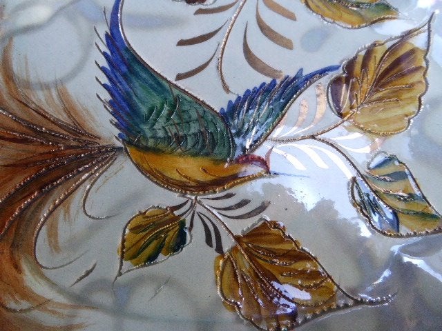 Vintage keramiek schaal H. Bequet Queregnon, Antiek en Kunst, Ophalen of Verzenden