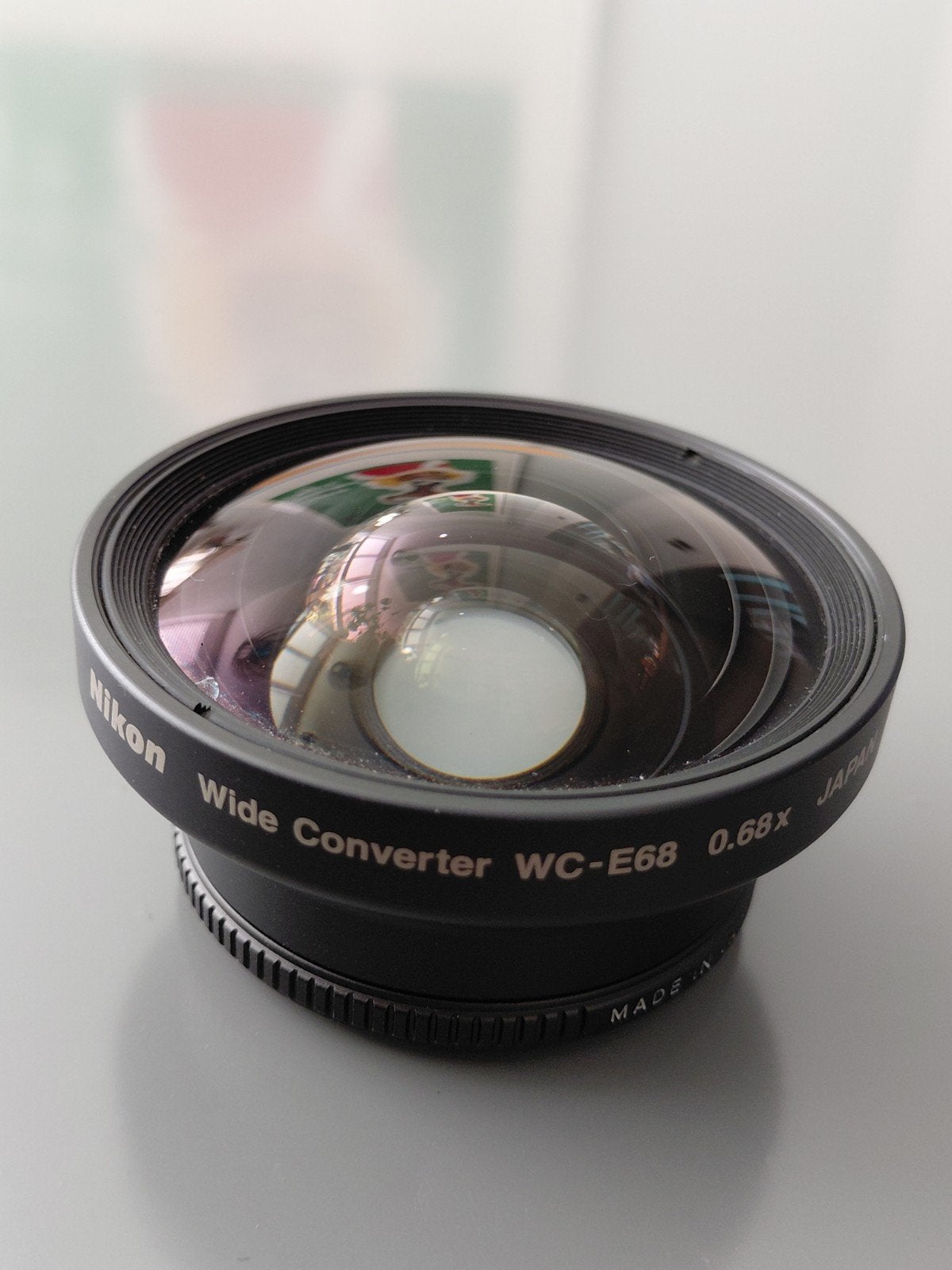 Nikon Wide Converter WC-E68 0.68x met UR-E7 adapter, Ophalen of Verzenden, Zo goed als nieuw, Groothoeklens