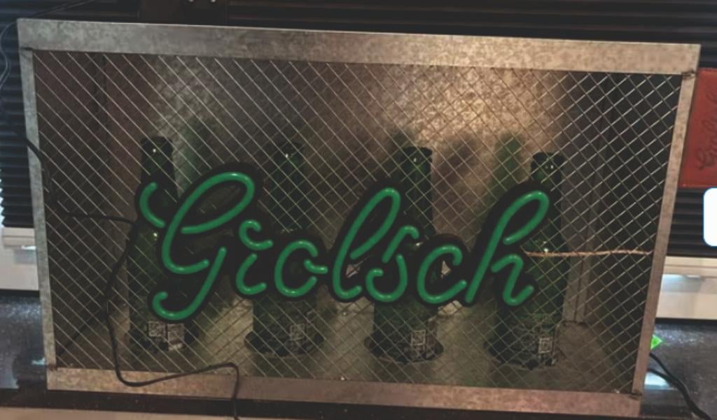 grolsch lichtreclame, Ophalen, Zo goed als nieuw, Lichtbak of (neon) lamp