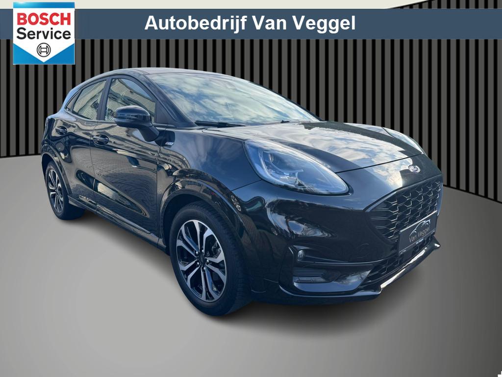 Ford Puma 1.0 EcoBoost Hybrid ST-Line virtual cockpit, stoel, Auto's, Ford, Voorwielaandrijving, Stof, Lichtsensor, Zwart