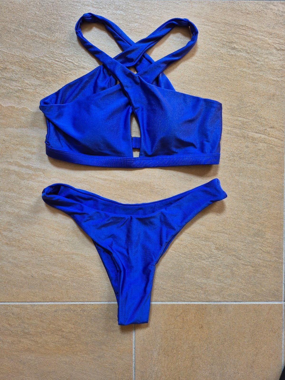 Shein bikini blauw - Nieuw Maat M, Blauw, Nieuw, Ophalen of Verzenden, Bikini