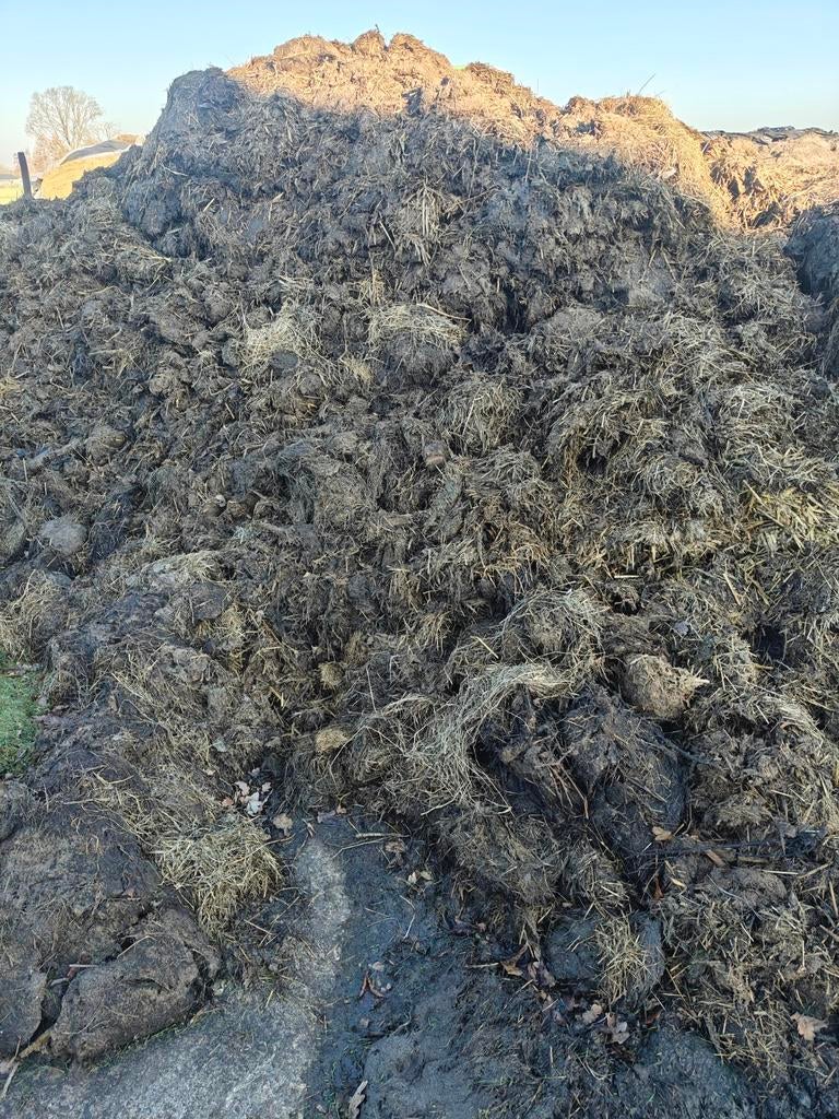 Vaste stro rijke mest of rundvee drijfmest, Ophalen of Verzenden, Compost