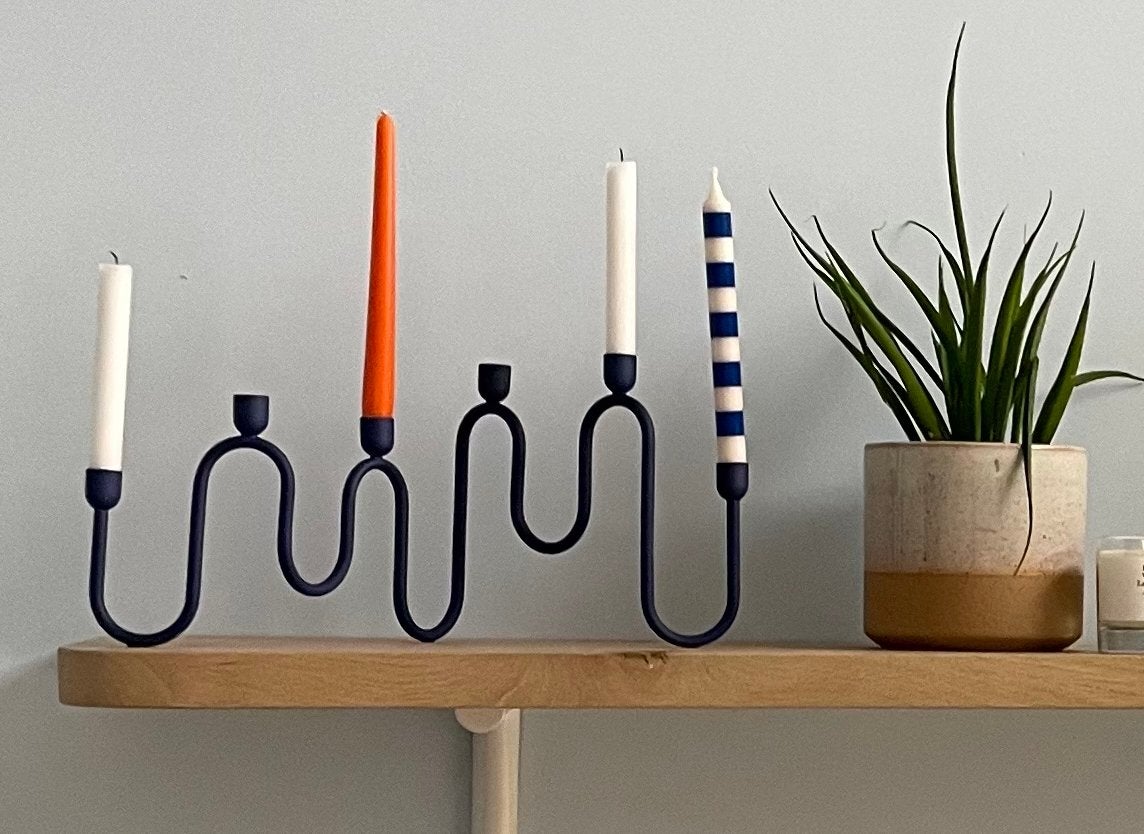 Wessel kandelaar FÉST voor 6 kaarsen - Donkerblauw, Ophalen, Overige materialen, Blauw, Overige merken