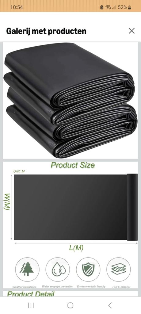 ≥ Vijverfolie EPDM 5x7m - Waterdicht en Scheurbestendig — Vijvers ...