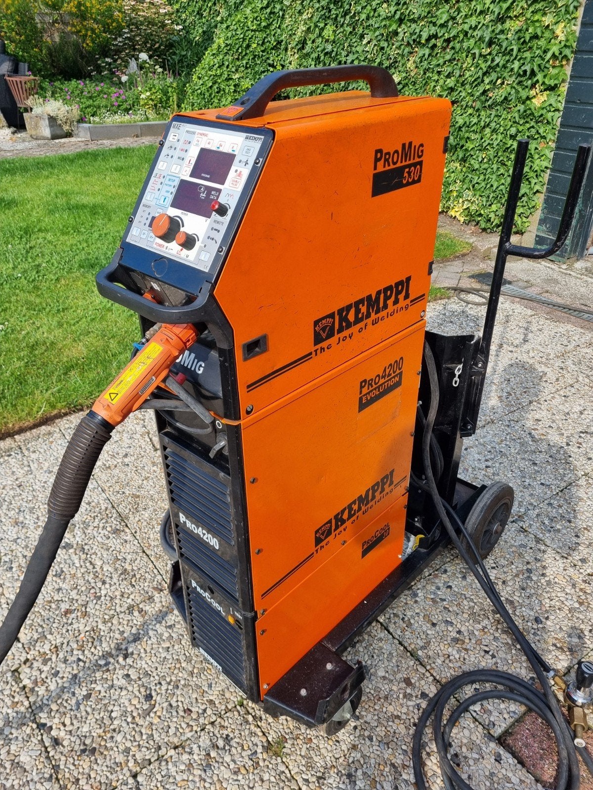 Kemppi  pro mig 530 WTGK synergic dubb puls pistool remote, Ophalen, Zo goed als nieuw, 250 ampère of meer, Co2