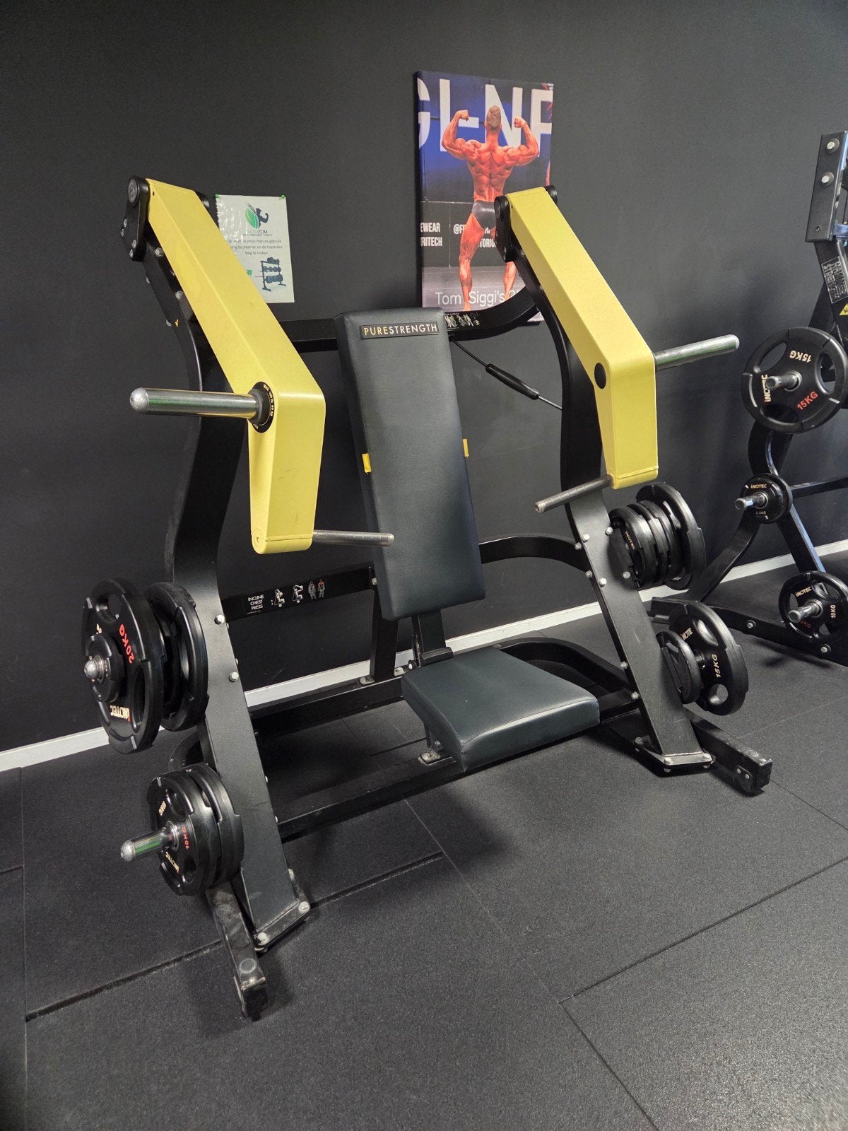 Technogym Pure Strength Chest Press & Incline Chest Press, Krachtstation, Borst, Aluminium, Ophalen of Verzenden