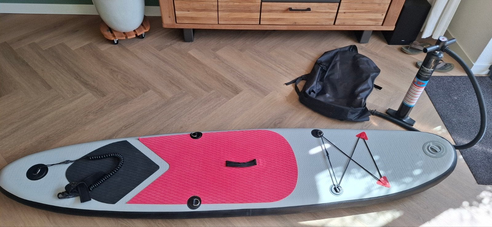 Opblaasbaar Surf/ SUP board met accessoires, Ophalen of Verzenden, Zo goed als nieuw