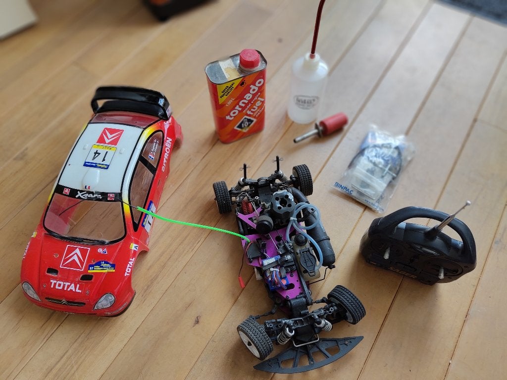 RC Auto Tamiya Citroen Xsara, Gebruikt, Ophalen of Verzenden, Auto onroad, Nitro