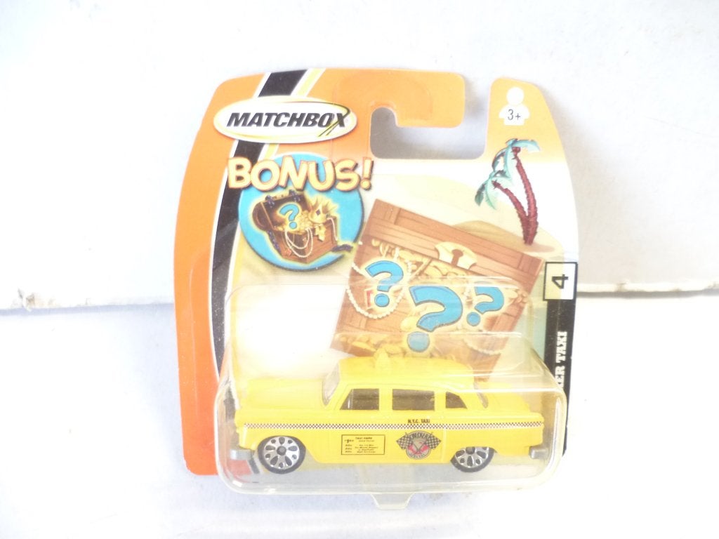 Matchbox 2004 Checker Cab Taxi in blister modelauto., Ophalen of Verzenden, Nieuw, Auto