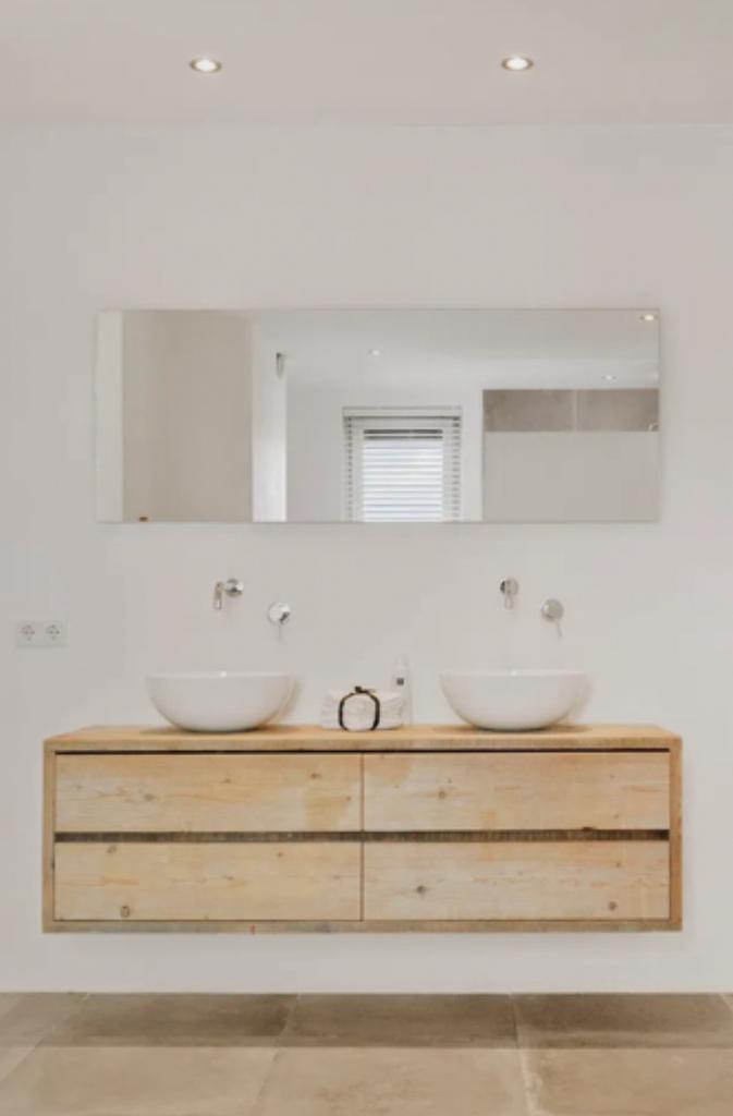 Badkamer Spiegel, Ophalen, Gebruikt, 100 tot 150 cm, Minder dan 25 cm