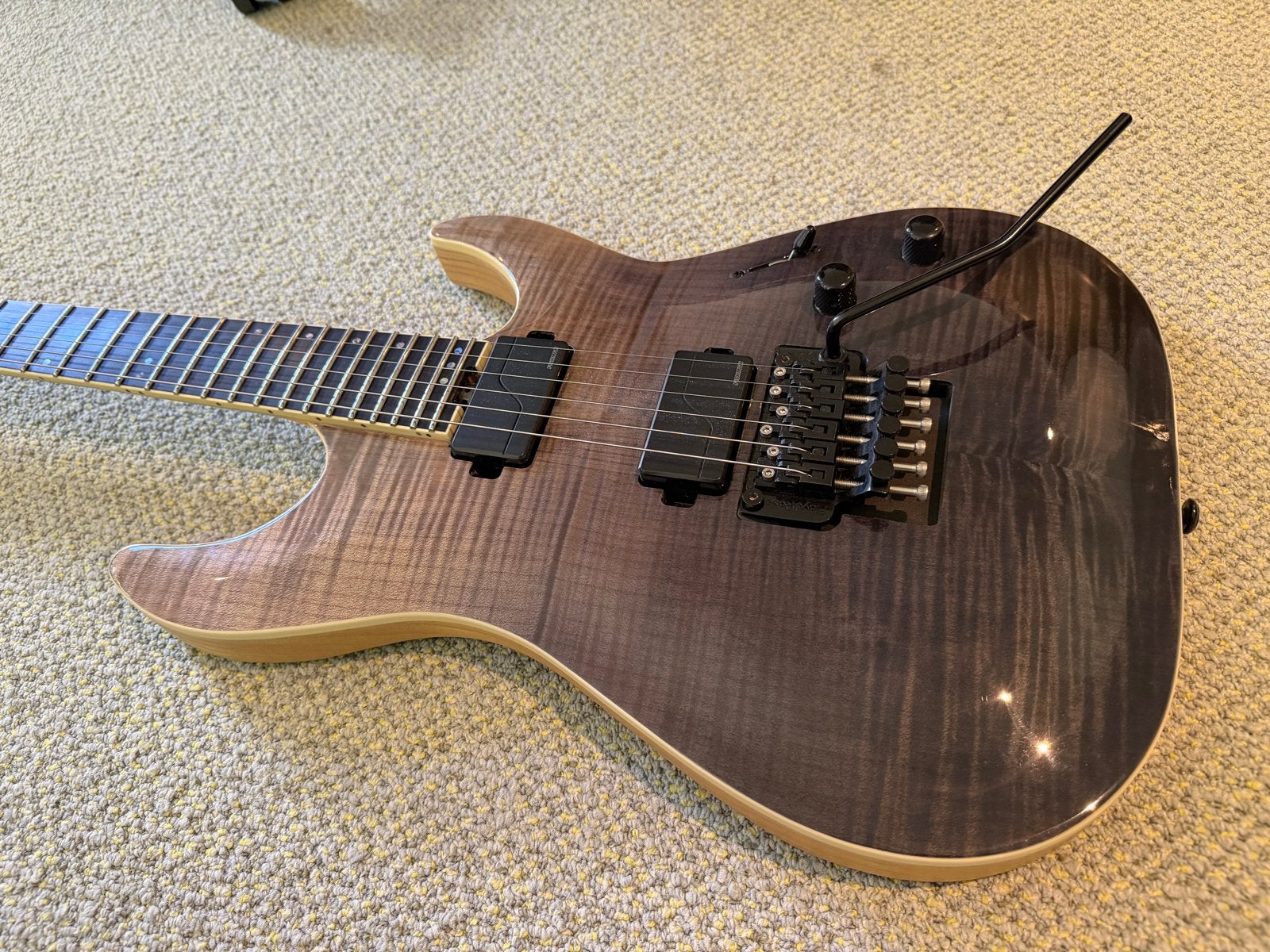 Schecter C-1 FR SLS Elite, Ophalen of Verzenden, Zo goed als nieuw, Solid body, Overige merken