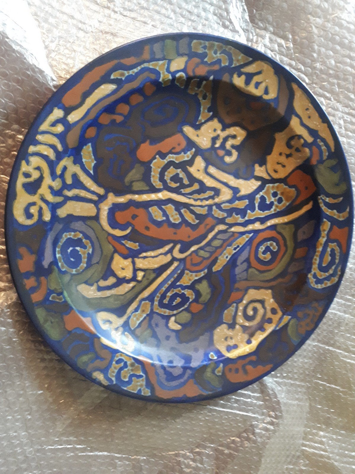 Henri Breetvelt 1864-1923 Zuid-Holland Gouda Wandbord 48cm, Ophalen of Verzenden
