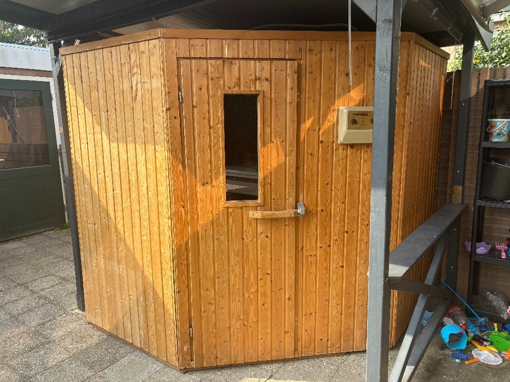 sauna van het merk saunalux  opgietsauna finse, Ophalen, Gebruikt, Fins of Traditioneel, Complete sauna