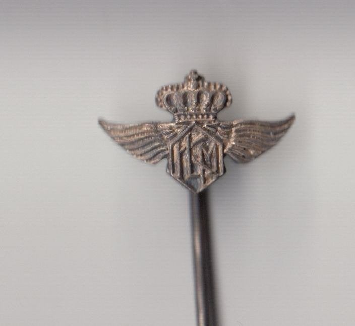 KLM Luchtvaart Maatschappij Logo speldje, Niet vindbaar, Niet vindbaar, Zo goed als nieuw, Patch, Badge of Embleem