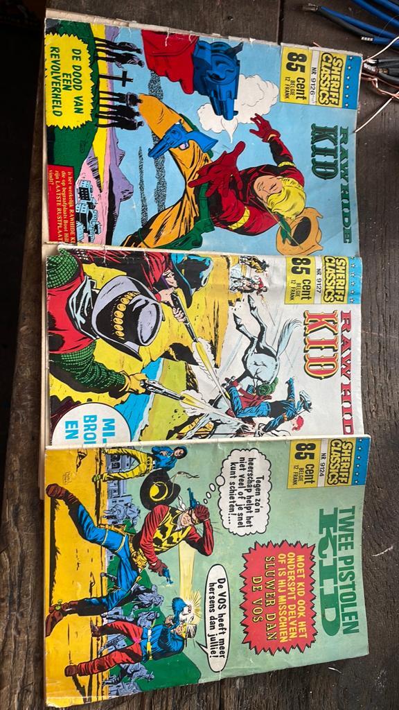 Oude strips sherrifs classics 1969, Meerdere comics, Ophalen of Verzenden, Zo goed als nieuw, Europa