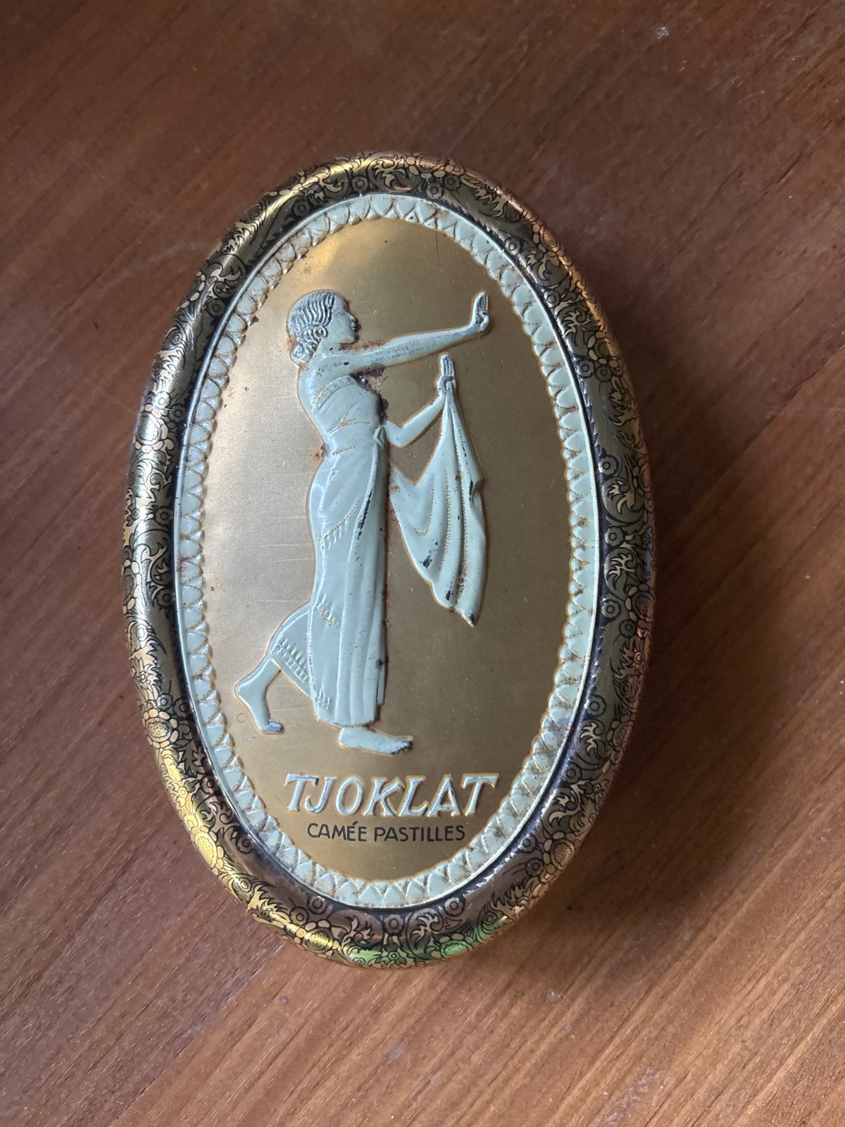 Vintage Tjoklat Camee Pastilles Blik - Amsterdam, Verzamelen, Blikken, Gebruikt, Overige, Overige merken, Ophalen of Verzenden