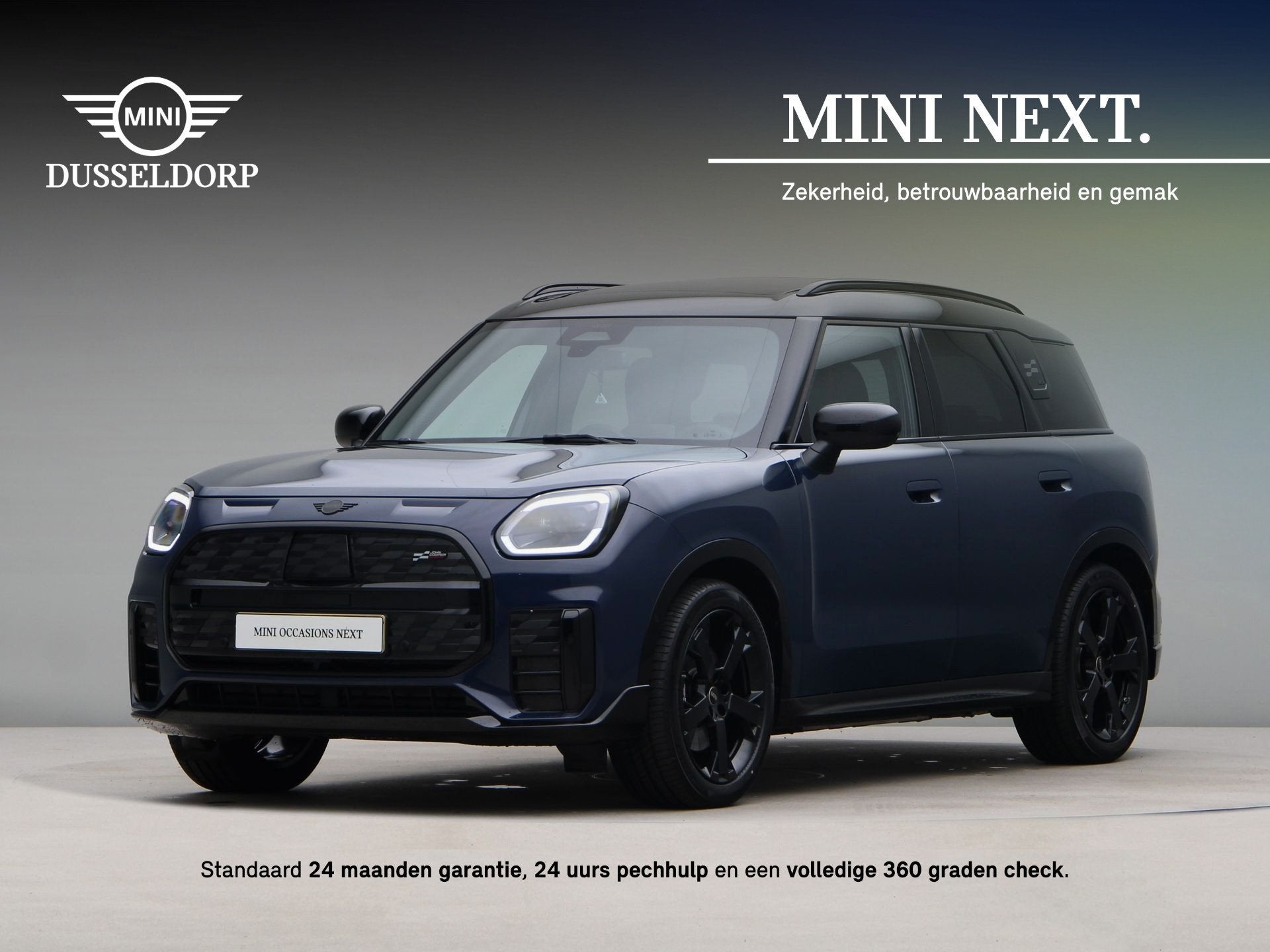 MINI Countryman SE ALL4 John Cooper Works Pakket M Accu cond, Auto's, Automaat, Dealer onderhouden, Gebruikt, Zwart