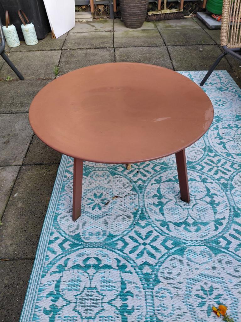 Tafeltje met bankje- morgen afhalen!!, Ophalen of Verzenden, Rechthoekig, Minder dan 50 cm, Minder dan 50 cm