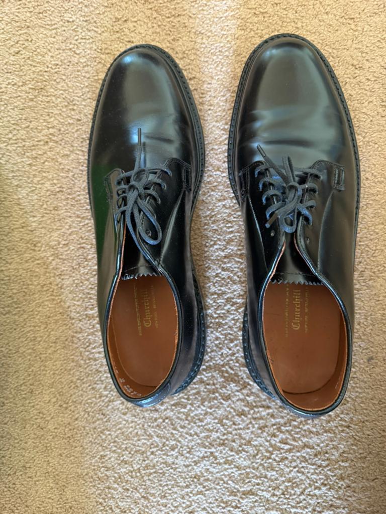Churchill schoenen zwart maat 10,5, Ophalen of Verzenden, Zo goed als nieuw, Zwart