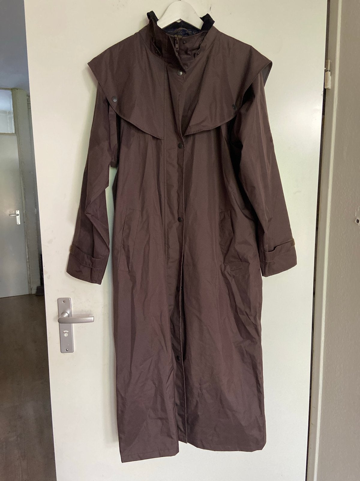 Jack Murphy Lange Bruine Jas - Maat 40 (L), Kleding | Dames, Ophalen of Verzenden, Zo goed als nieuw, Maat 38/40 (M), Bruin
