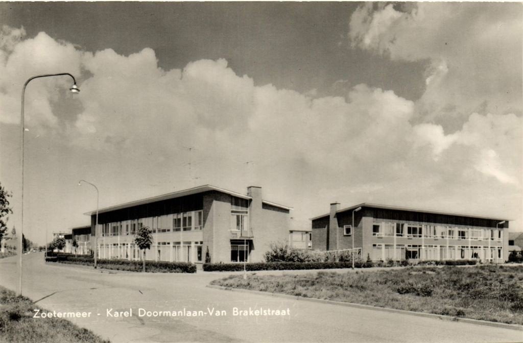 Zoetermeer - Karel Doormanlaan-Van Brakelstraat - ongelopen, Verzenden, 1940 tot 1960, Ongelopen, Zuid-Holland