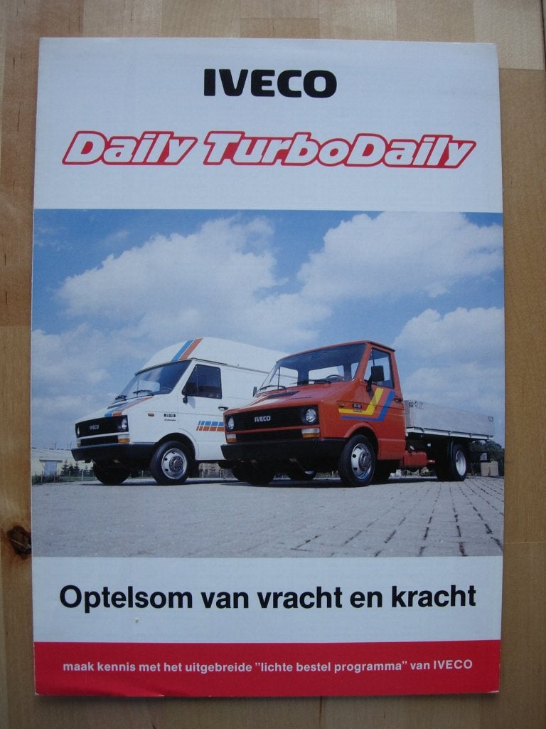 Iveco Daily & TurboDaily Brochure 1986, Iveco, Ophalen of Verzenden, Zo goed als nieuw, Overige merken