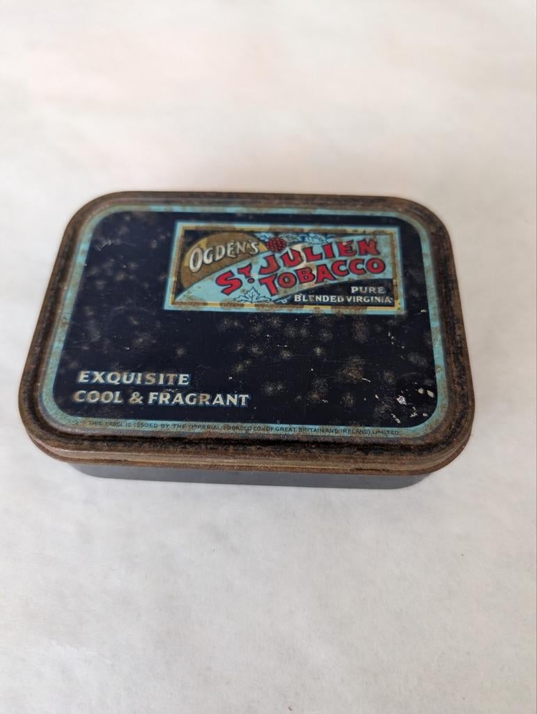 Vintage Ogden's St. Julien Tabak Doosje - WOII Periode, Ophalen of Verzenden