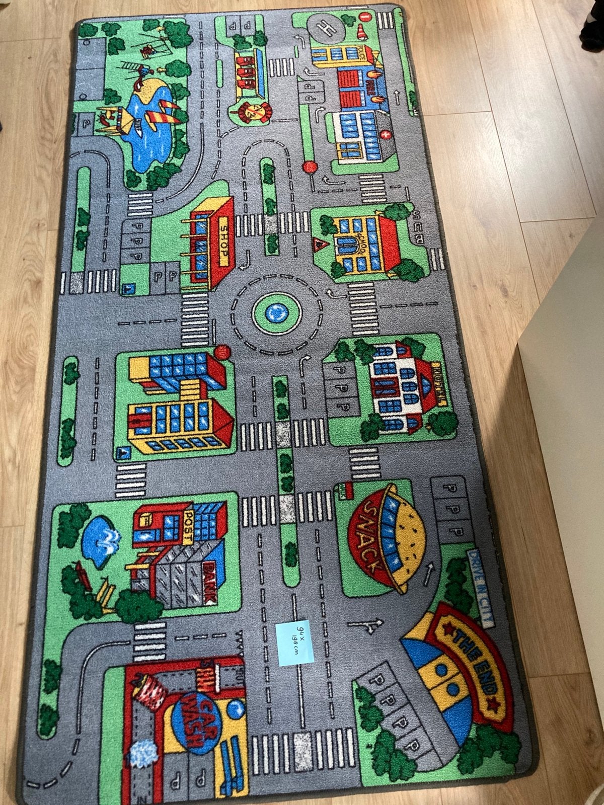 Autokleed / Speelkleed 94x198cm, Kinderen en Baby's, Speelgoed | Speelkleden, Ophalen, Zo goed als nieuw
