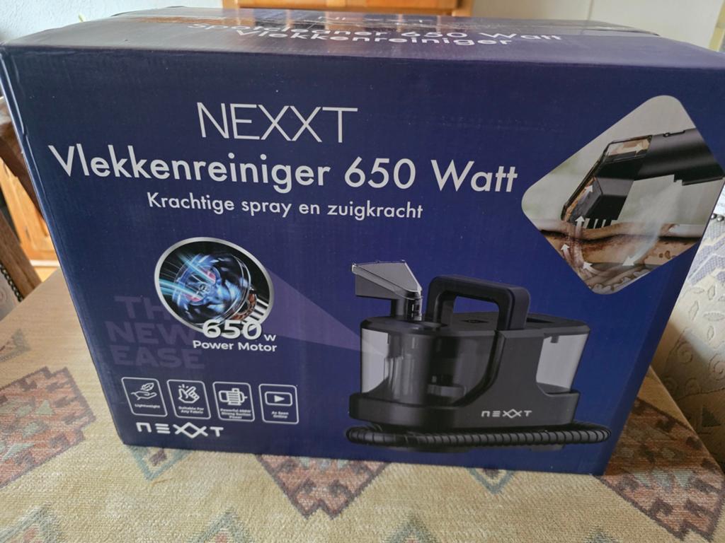 NEXXT Spotcleaner 650 Watt Vlekkenreiniger, Witgoed en Apparatuur, Stofzuigers, Overige merken, Nieuw, Vloerreiniger, Minder dan 1200 watt