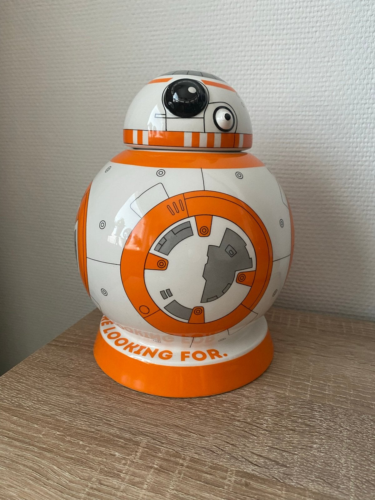 Star Wars BB-8 cookie jar met Geluid - The Droid You're Look, Ophalen of Verzenden, Zo goed als nieuw, Overige typen