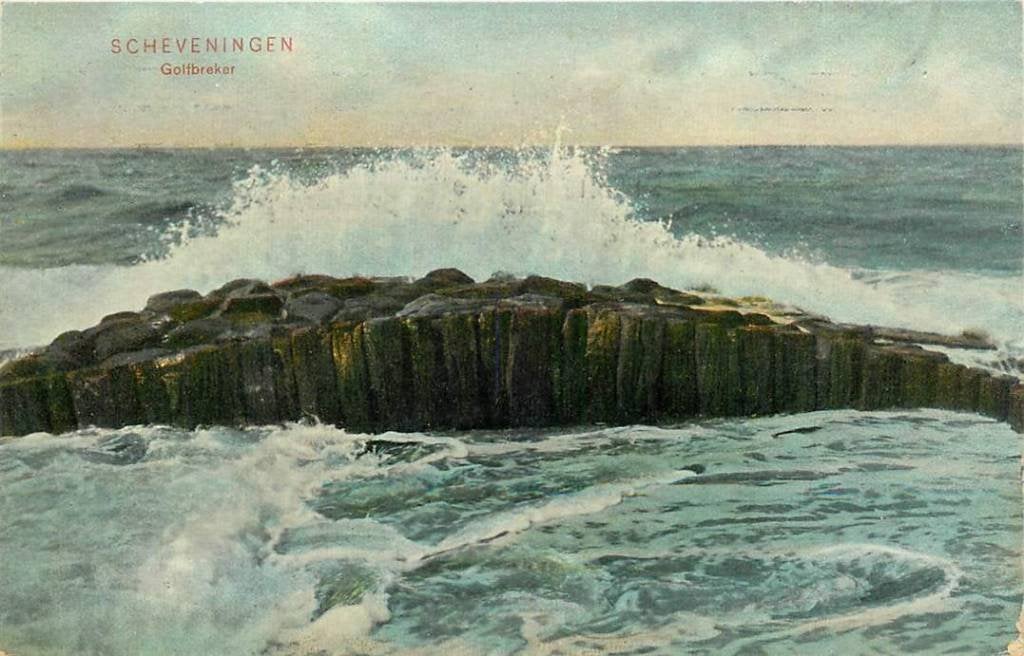 381-078-031 Scheveningen Golfbreker, Verzenden, Voor 1920, Zuid-Holland