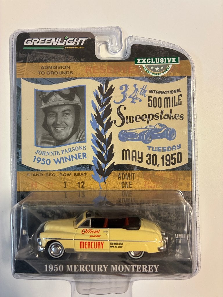 88729: Mercury Montery - 500 mile sweepstakes Pace Car - '50, Hobby en Vrije tijd, Auto, Nieuw, Ophalen of Verzenden, Bachsatztstr. 54 D 72131 Ofterdingen, Germany