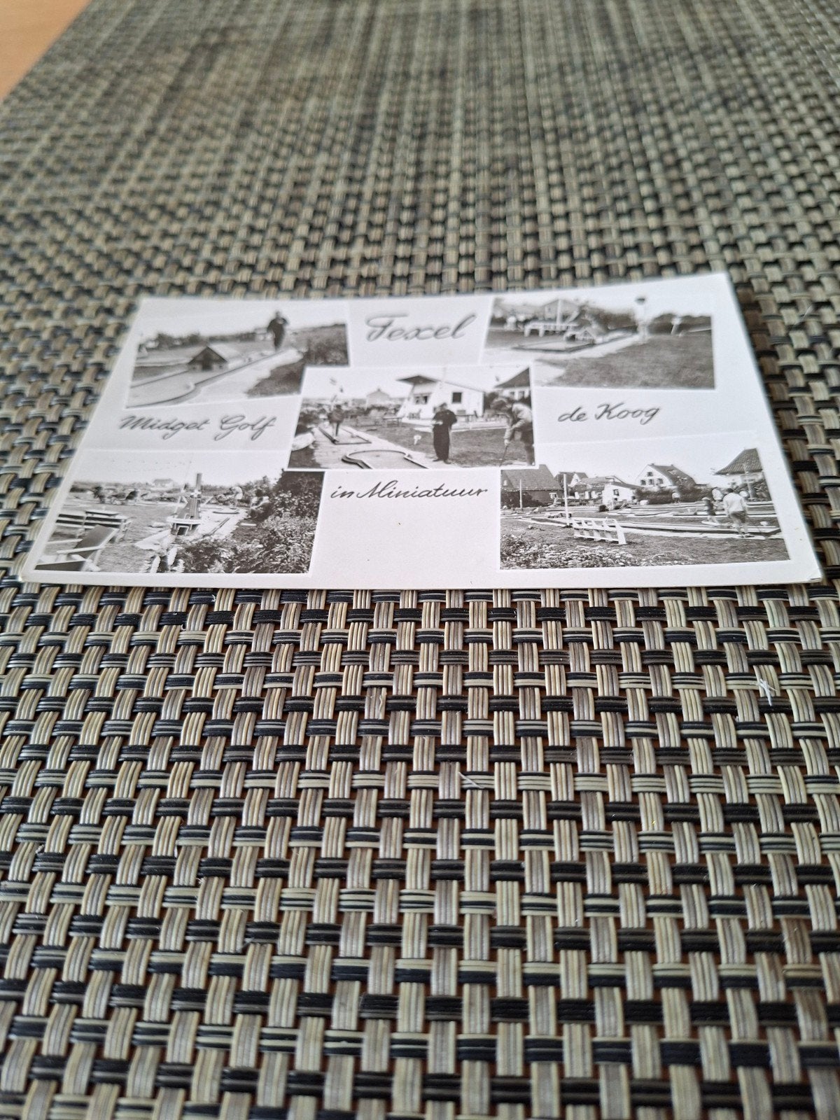 Miniatuur Golfbaan en Theetuin De Koog Texe, Ophalen of Verzenden, 1940 tot 1960, Ongelopen, Waddeneilanden
