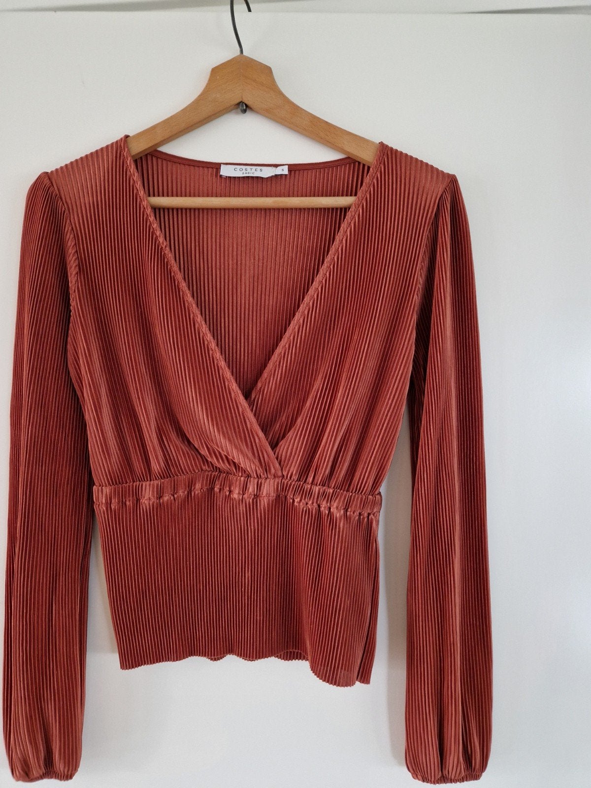 Costes Basic Plissé Top - Maat S, Costes Basic, Overige kleuren, Ophalen of Verzenden, Zo goed als nieuw