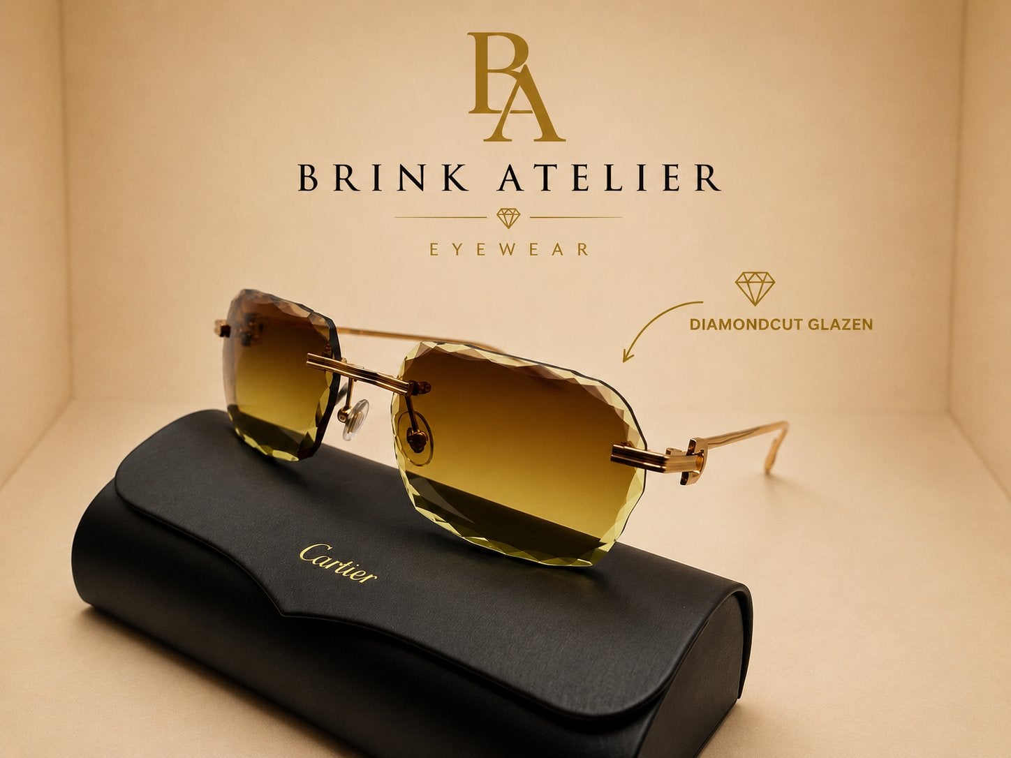 Cartier Zonnebrillen | Diamond Cut, C Décor & Meekleurend, Ophalen of Verzenden, Zo goed als nieuw, Bril, Overige merken