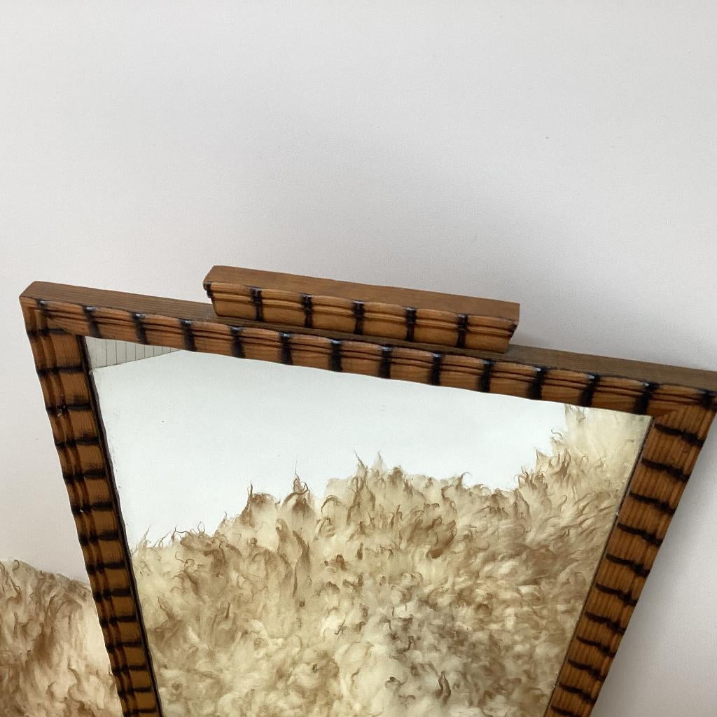 Vintage spiegel, Minder dan 50 cm, Gebruikt, Ophalen of Verzenden, X
